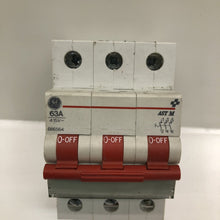 GE AST M Industrial 63A 3 Pole 415V MCB DIN Rail Twin Pack New