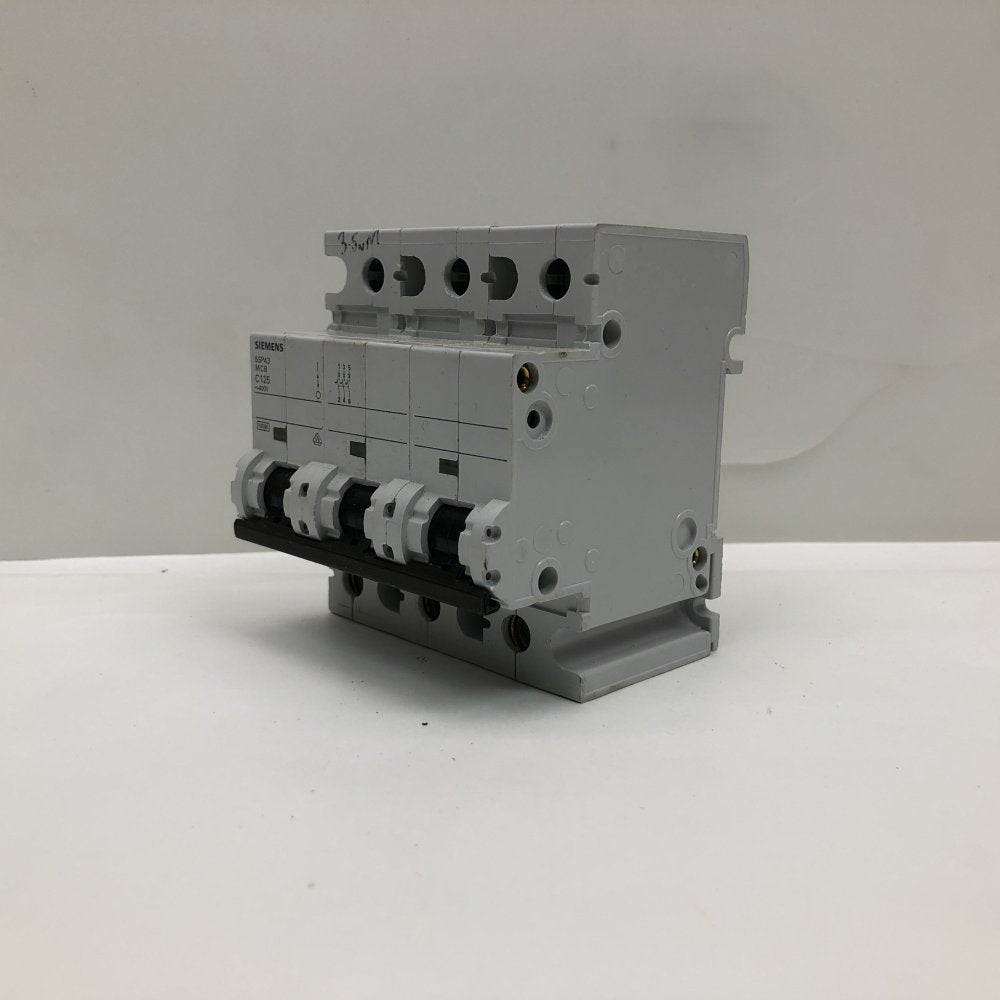 Siemens 5SP43 3P C125 400V Circuit Breaker Industrial DIN Rail Mount