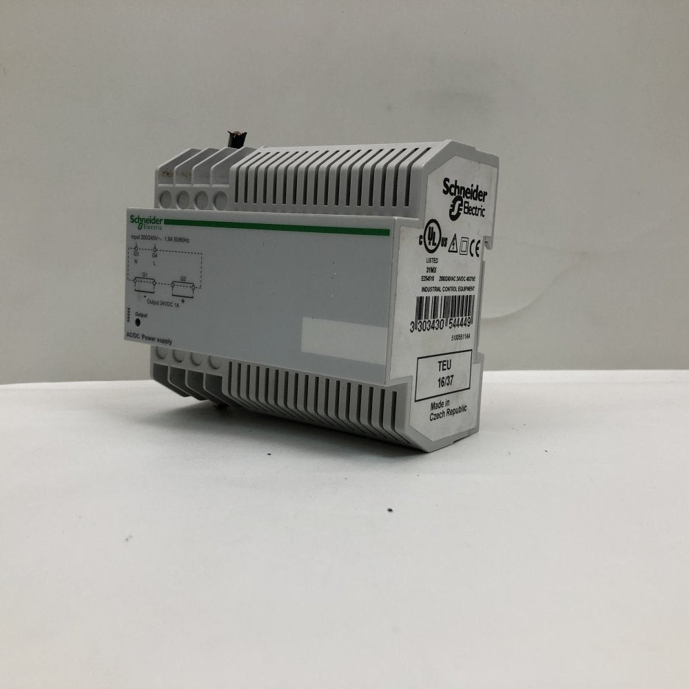 Schneider Electric TEU1637 24VDC 200-240VAC Industrial Power Supply DIN Rail