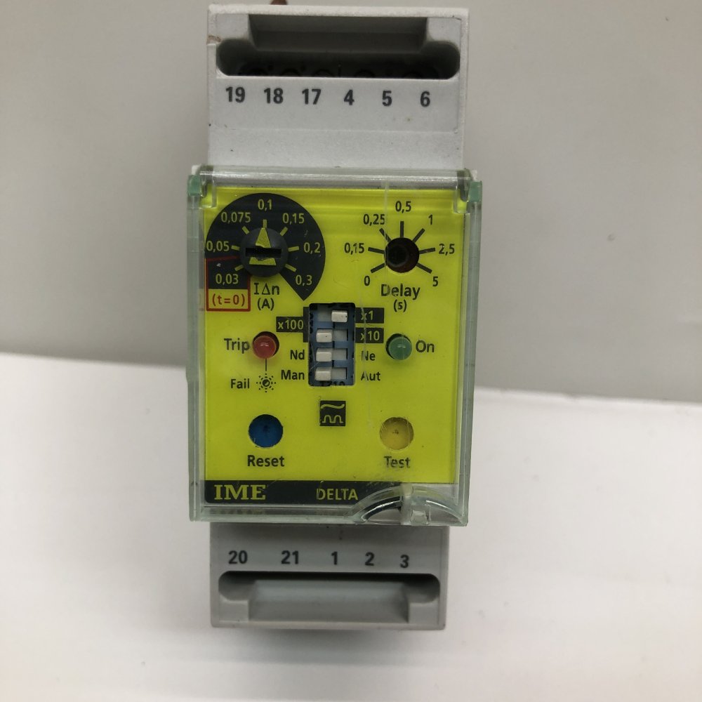 IME DELTA D2-L RD1AF13B 230V Industrial Earth Leakage Relay Robust Italy
