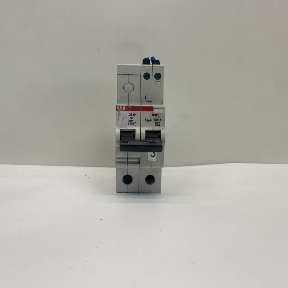 ABB DS651C16 RCBO 16A 30mA 230V 6kA MCB Safety Circuit Breaker Switzerland