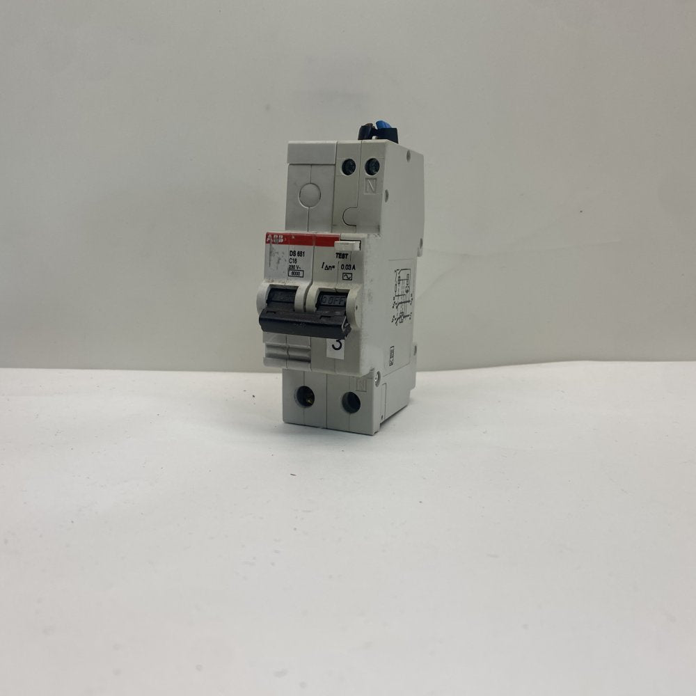 ABB DS651C16 RCBO 16A 30mA 230V 6kA MCB Safety Circuit Breaker Switzerland