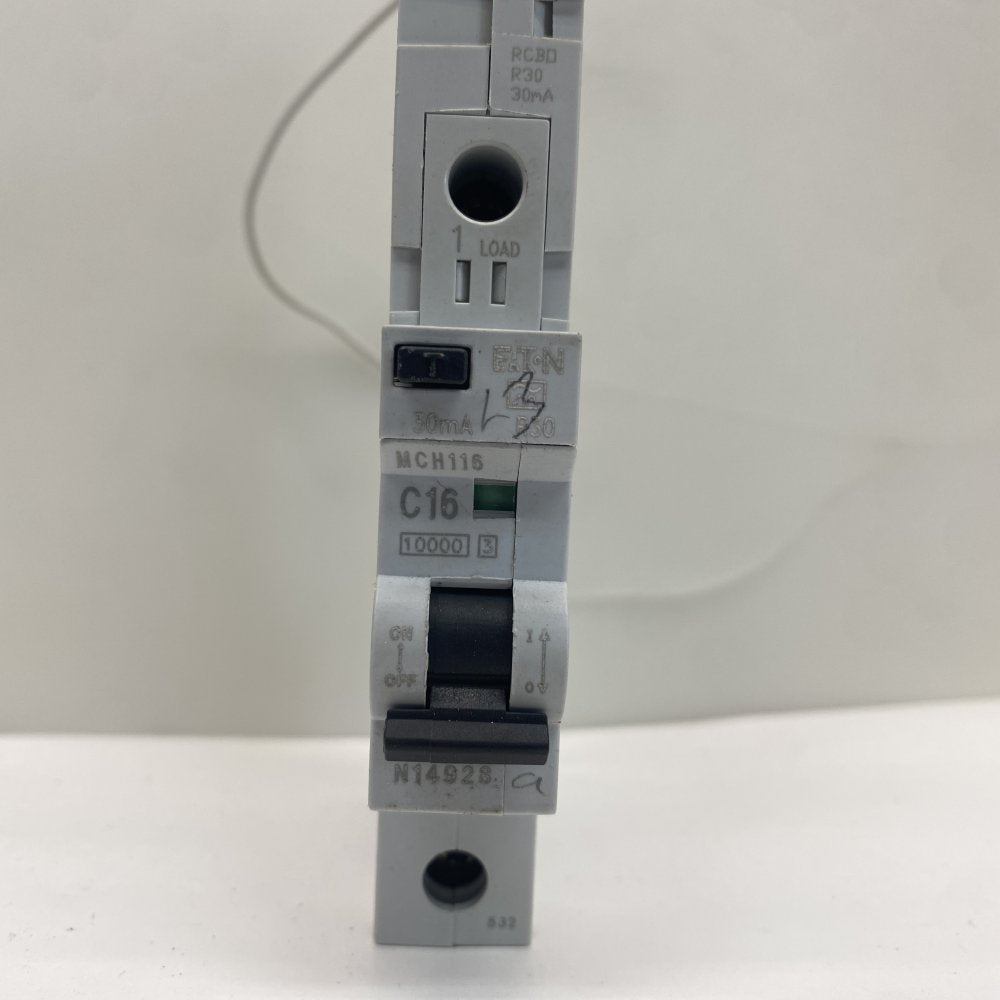 Eaton MCH116 16A 30mA 230V RCBO Circuit Breaker DIN Rail Germany