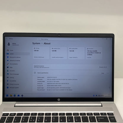 HP ProBook 440 G8 Ultrabook i5 11th Gen 14" FHD HDMI USB-C Silver 1080p