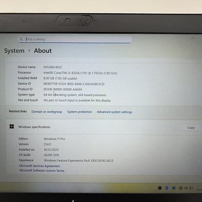 HP EliteBook 830 G5 i5-8350U 8GB 512GB SSD 1080p Business Laptop 13.3"