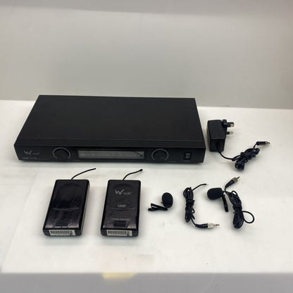 WAudio TPT-202 Dual UHF Wireless Mic System 100m Dynamic Black