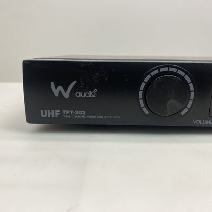 WAudio TPT-202 Dual UHF Wireless Mic System 100m Dynamic Black