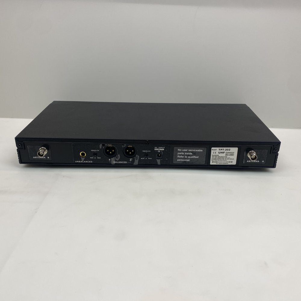 WAudio TPT-202 Dual UHF Wireless Mic System 100m Dynamic Black