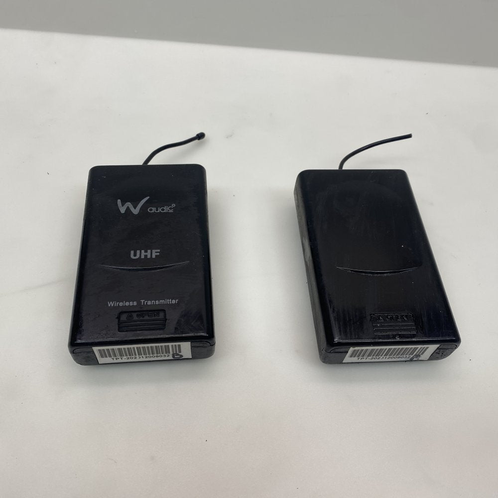 WAudio TPT-202 Dual UHF Wireless Mic System 100m Dynamic Black