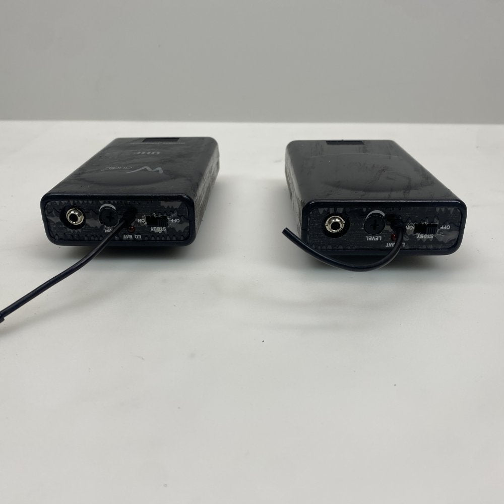 WAudio TPT-202 Dual UHF Wireless Mic System 100m Dynamic Black