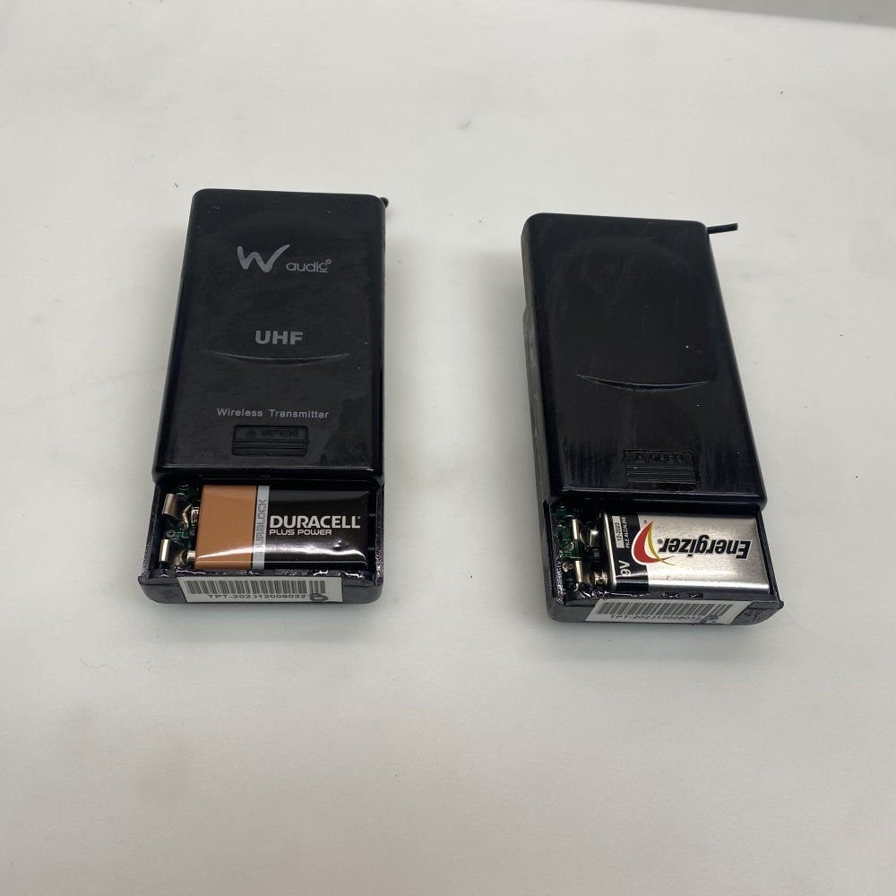 WAudio TPT-202 Dual UHF Wireless Mic System 100m Dynamic Black