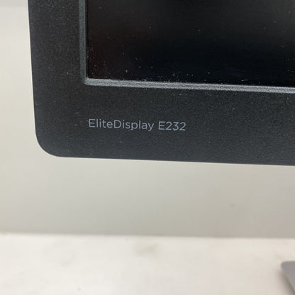 HP EliteDisplay E232 23in Full HD LCD Monitor 1080p HDMI USB Hub Black