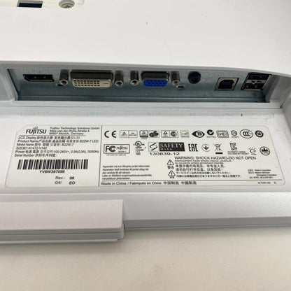 Professional 22in LED Monitor Fujitsu B22W-7 DisplayPort DVI USB VGA