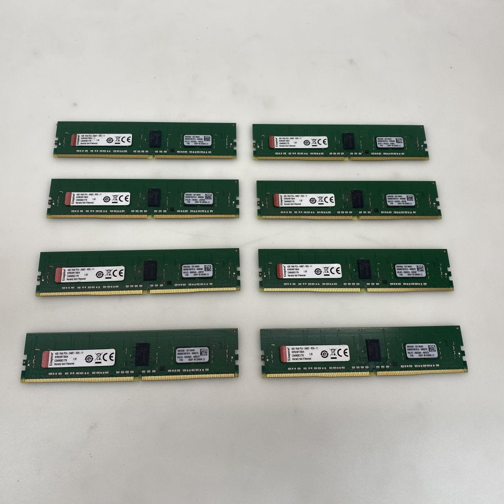 Kingston KVR24R17S8 4GB DDR4 2400MHz RDIMM ECC Memory 8-Pack Upgrade