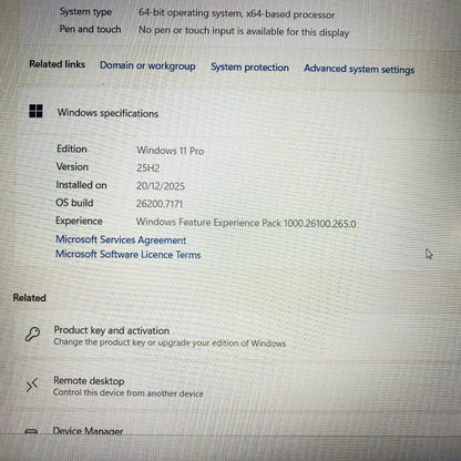 HP ProBook 650 G4 15.6in 1080p i5-8350U 8GB 512GB SSD Win 11 Pro