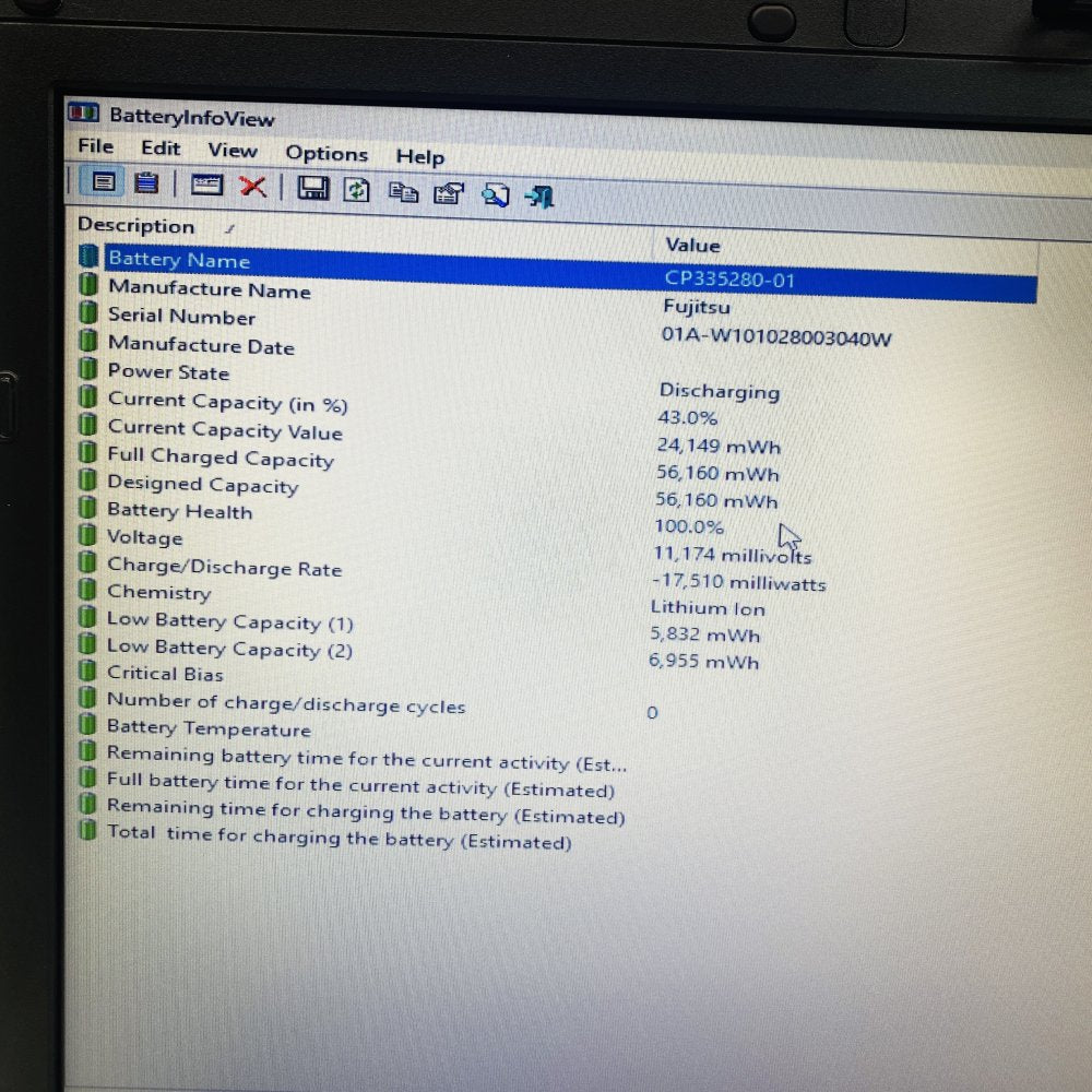 Fujitsu Lifebook E780 Intel i5 2.40GHz 4GB RAM 160GB HDD 15.6" Display (Grade B)