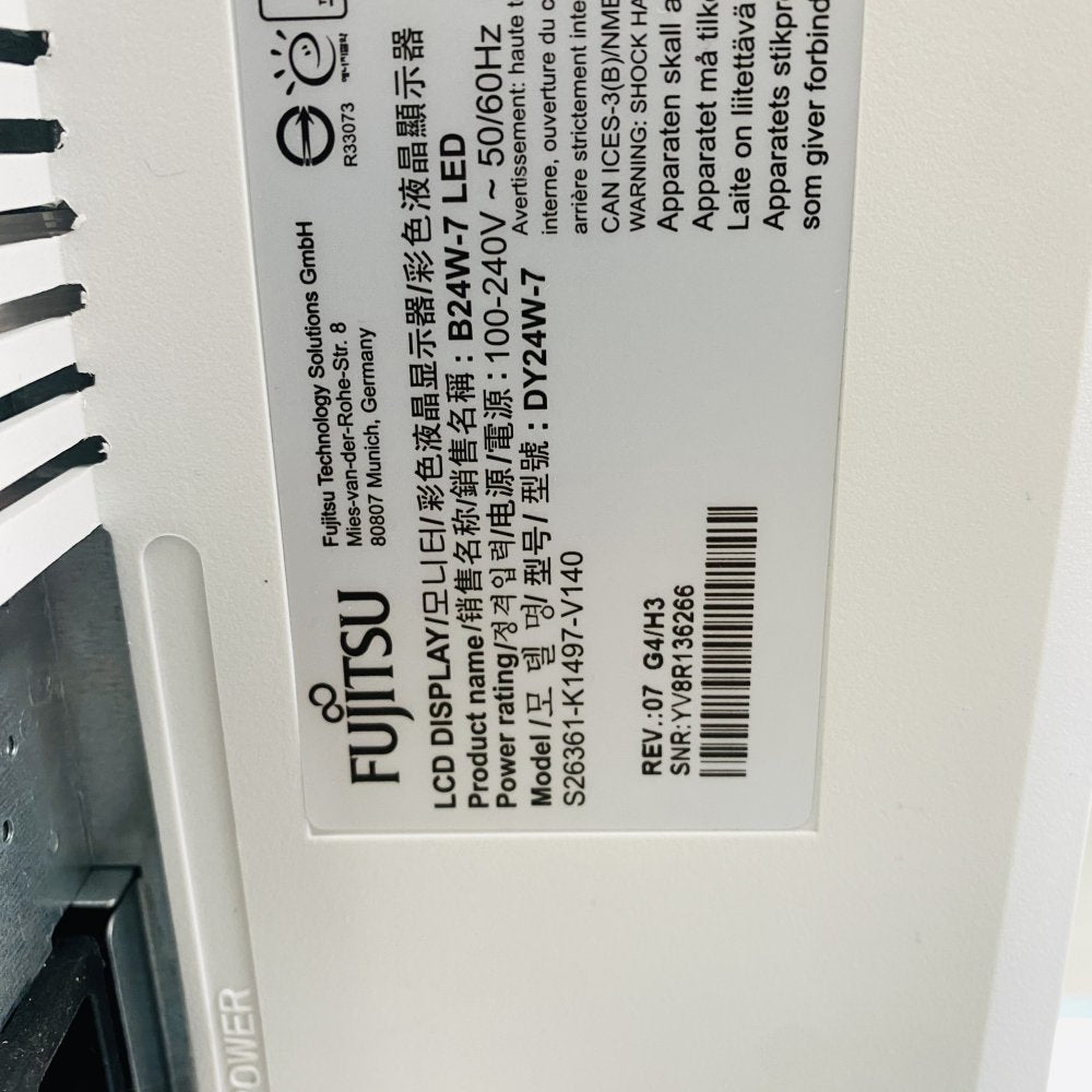 Fujitsu Bundle B24W-7 B24W-6 B22W-7 1920x1200 LED Monitors Ergonomic