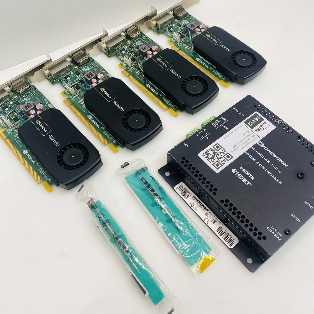 Bundle NVIDIA Quadro 410 512MB DDR3 GPUs JBC Soldering Tips Crestron 4K