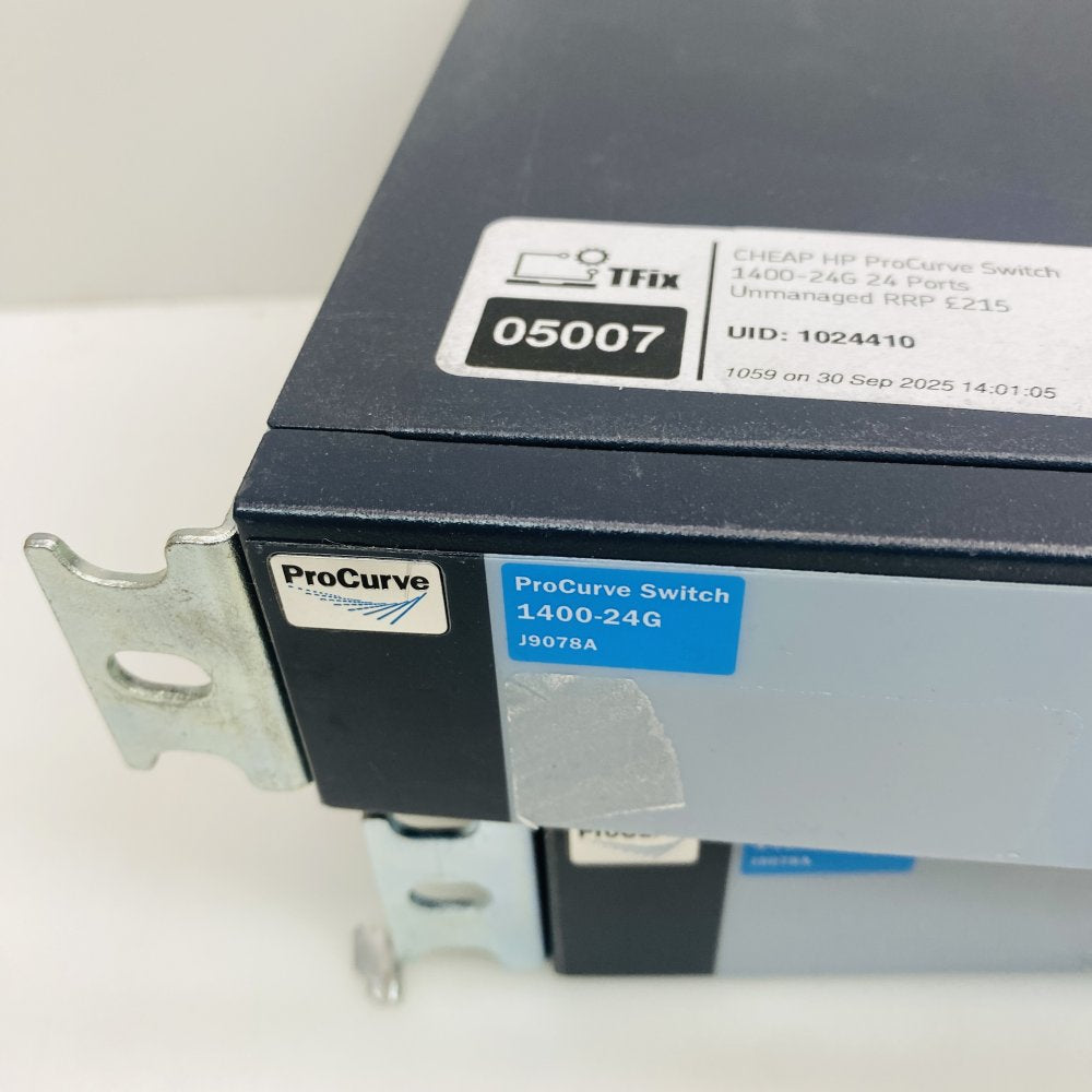 Professional Gigabit Ethernet Switch 24 RJ45 SFP HP ProCurve 1400-24G Rack-Mount