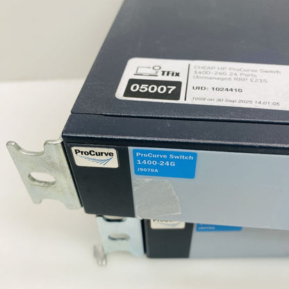 Professional Gigabit Ethernet Switch 24 RJ45 SFP HP ProCurve 1400-24G Rack-Mount