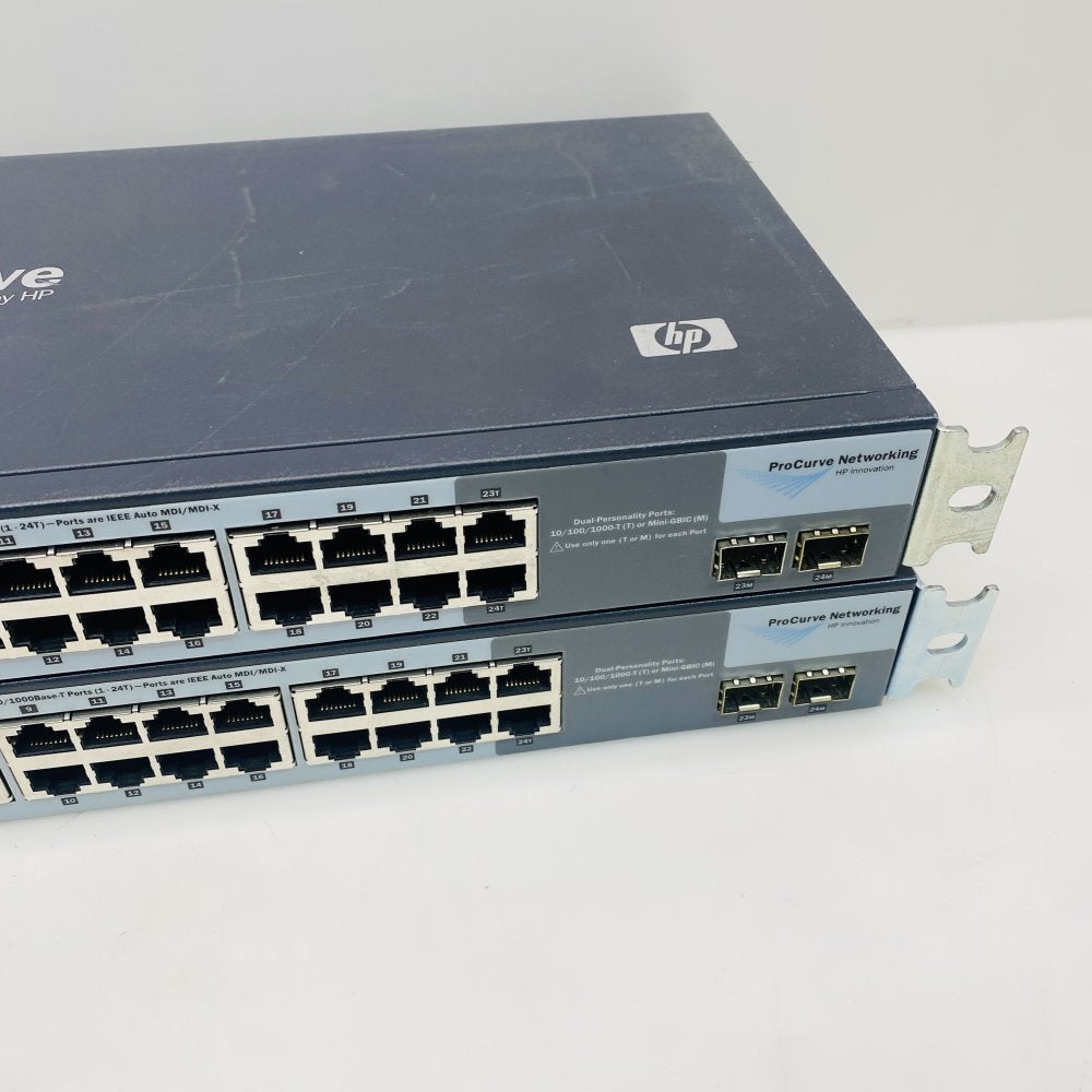 Professional Gigabit Ethernet Switch 24 RJ45 SFP HP ProCurve 1400-24G Rack-Mount