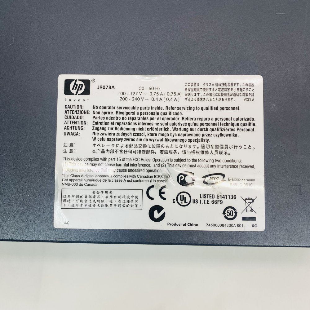 Professional Gigabit Ethernet Switch 24 RJ45 SFP HP ProCurve 1400-24G Rack-Mount