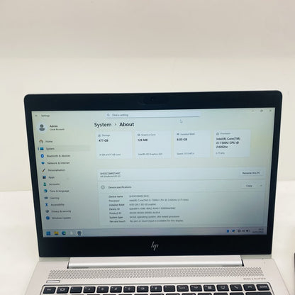 HP EliteBook 830 G5 i5-7300U 8GB 512GB SSD 1080p Ultrabook Silver