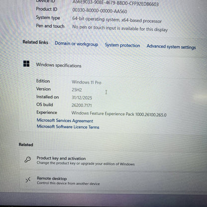 HP ProBook 650 G4 i5-7300U 8GB 512GB SSD 15.6in FHD Business Laptop