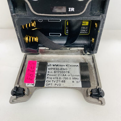 Wisycom MPR30-ENG True Diversity Wireless Receiver UHF 470–700MHz