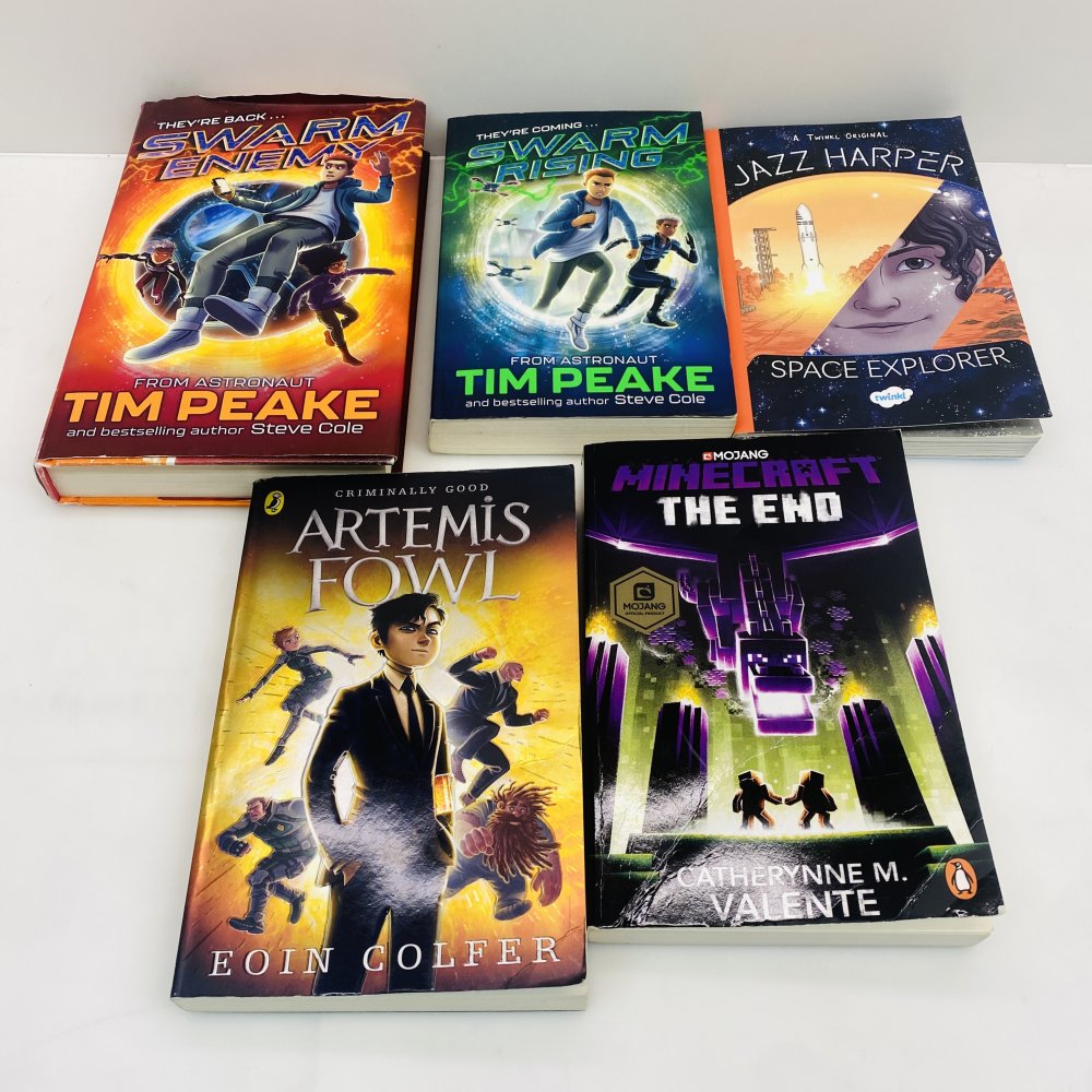 Children Young Adult SciFi Fantasy Book Bundle 5pcs Tim Peake Eoin Colfer