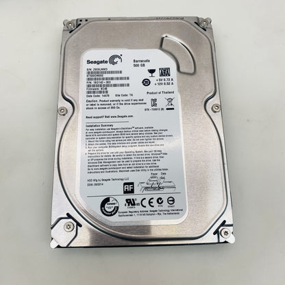 Internal SATA 6Gbps 3.5 Inch HDD Lot of 5 Seagate Barracuda 500GB ST500DM002