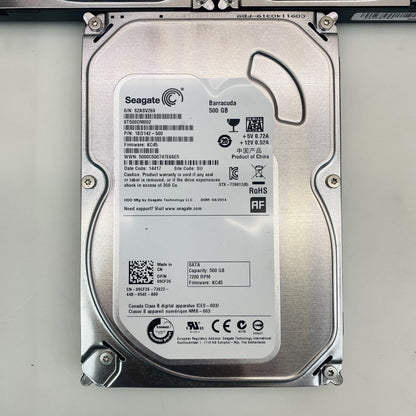 Internal SATA 6Gbps 3.5 Inch HDD Lot of 5 Seagate Barracuda 500GB ST500DM002