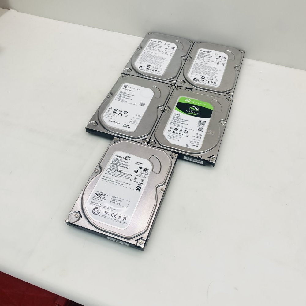 Internal SATA 6Gbps 3.5 Inch HDD Lot of 5 Seagate Barracuda 500GB ST500DM002