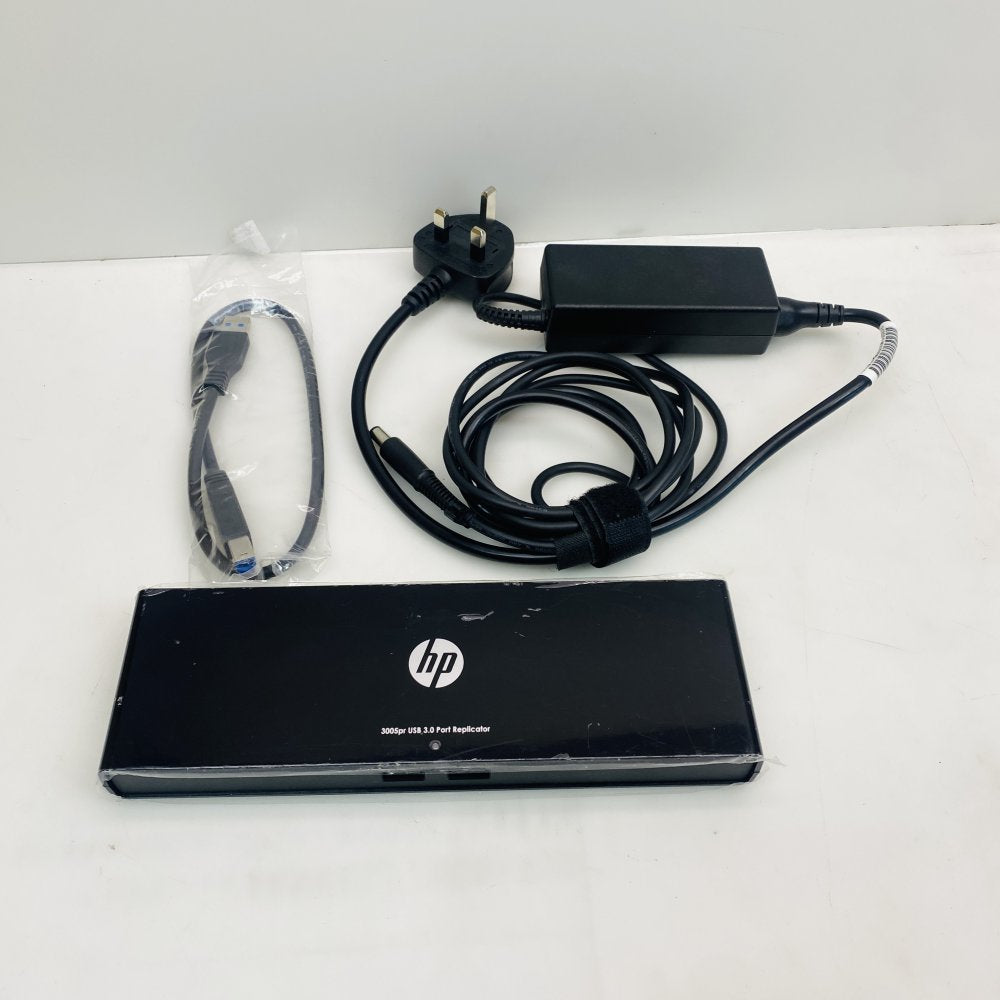 USB 3.0 Port Replicator Docking Station HDMI DisplayPort Ethernet HP 3005pr
