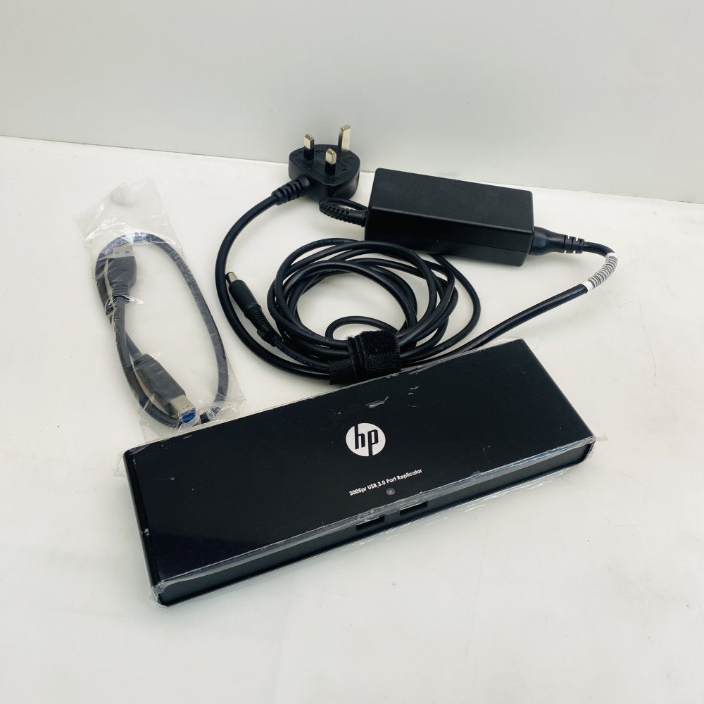 USB 3.0 Port Replicator Docking Station HDMI DisplayPort Ethernet HP 3005pr