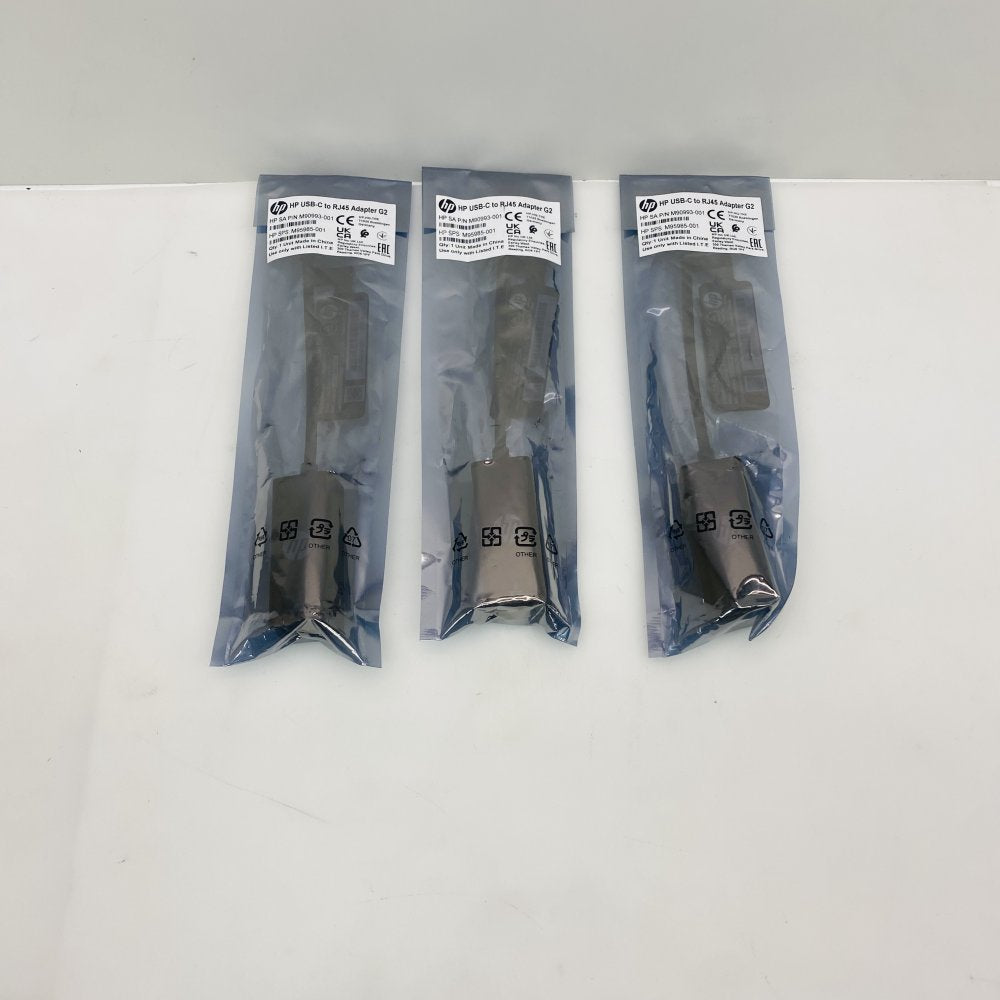 HP USB-C to RJ45 Adapter G2 High-Speed Ethernet Portable Black 3 Pack