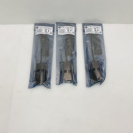 HP USB-C to RJ45 Adapter G2 High-Speed Ethernet Portable Black 3 Pack