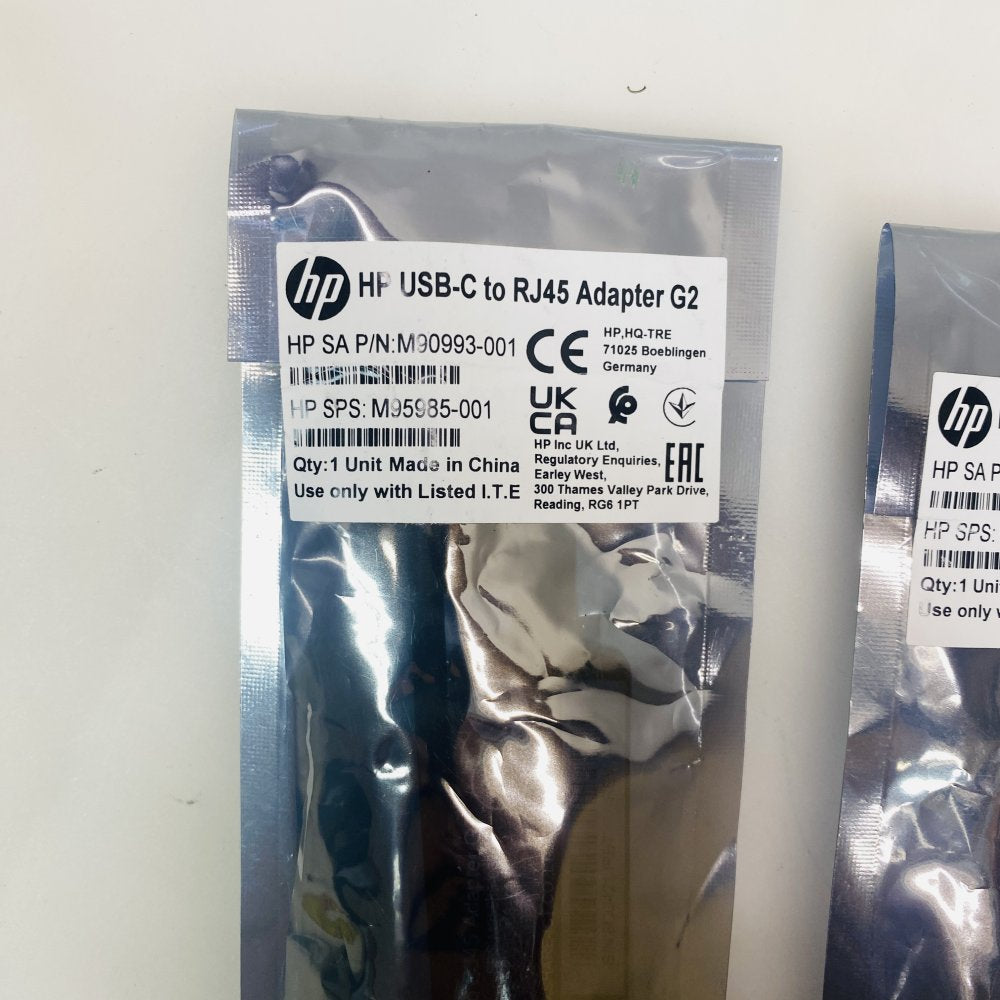 HP USB-C to RJ45 Adapter G2 High-Speed Ethernet Portable Black 3 Pack Grade A