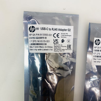 HP USB-C to RJ45 Adapter G2 High-Speed Ethernet Portable Black 3 Pack Grade A
