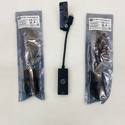 HP USB-C to RJ45 Adapter G2 High-Speed Ethernet Portable Black 3 Pack