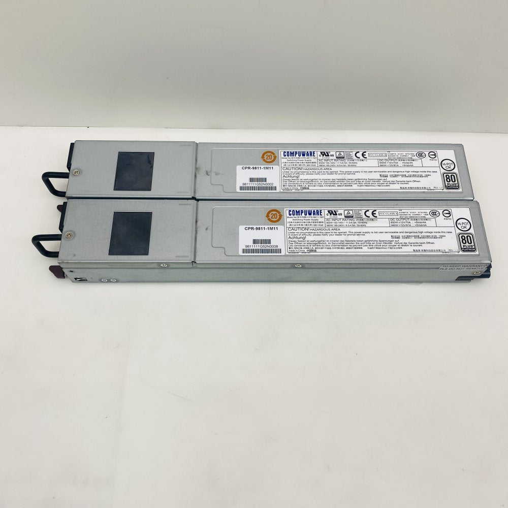 Compuware CPR-9811-1M11 980W 80 PLUS Platinum Hot-Swap Server PSU Pair