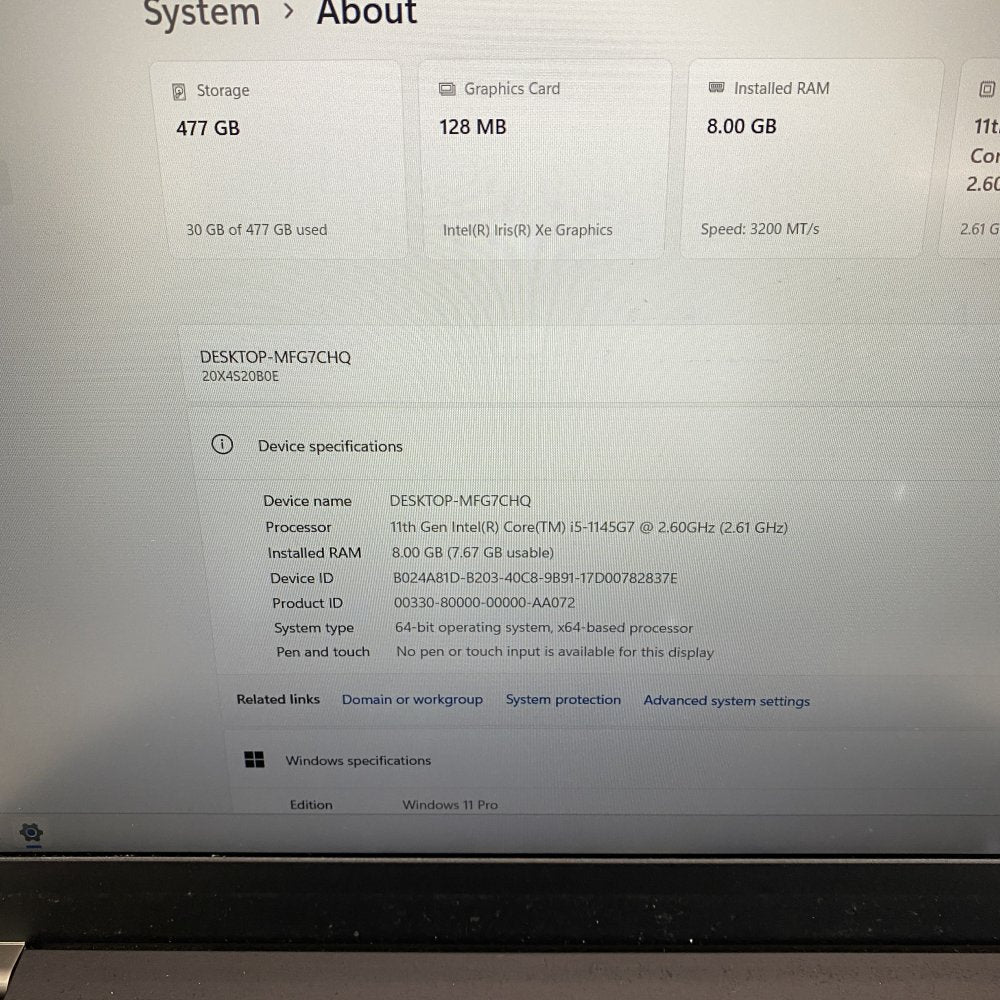 Lenovo ThinkPad L15 Gen2 i5 512GB SSD 8GB RAM 1080p USB-C HDMI