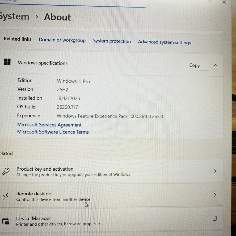 HP ProBook 650 G4 Intel i5-7300U 8GB RAM 512GB SSD Windows 11 Pro (Grade D)