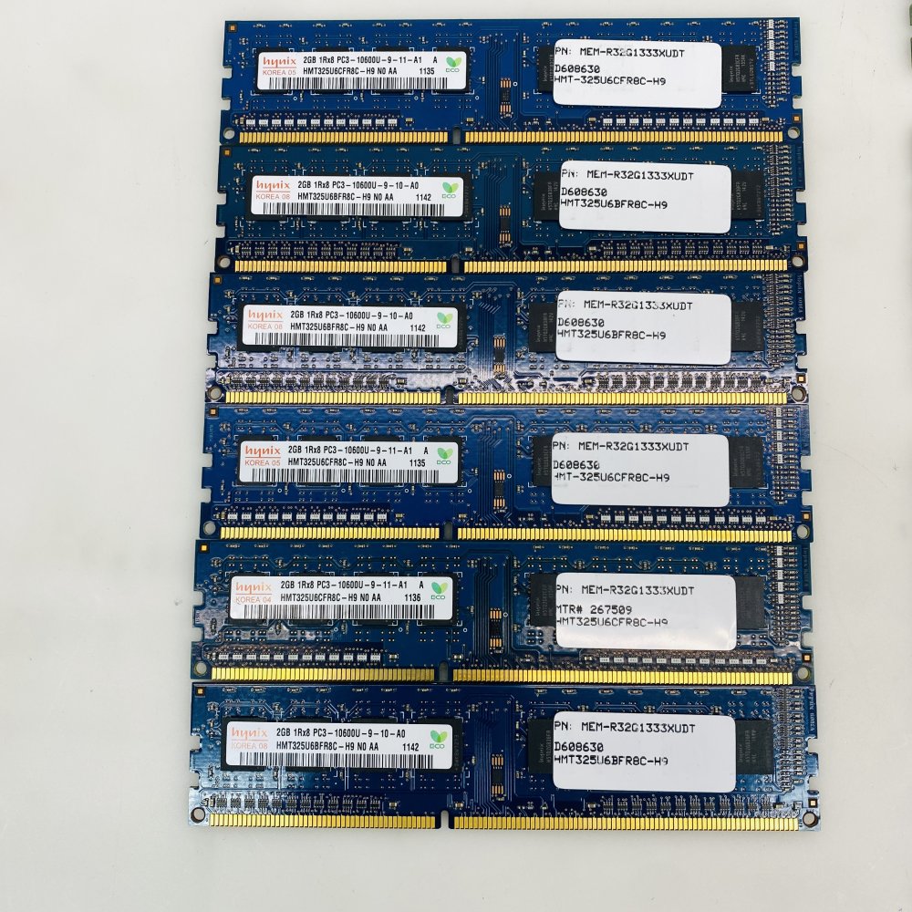Hynix / Kingston / Micron DDR3 RAM Lot KVR13N9S6/2 MT16JTF51264AZ