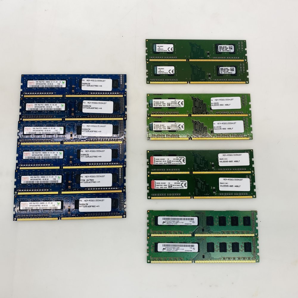 Hynix / Kingston / Micron DDR3 RAM Lot KVR13N9S6/2 MT16JTF51264AZ