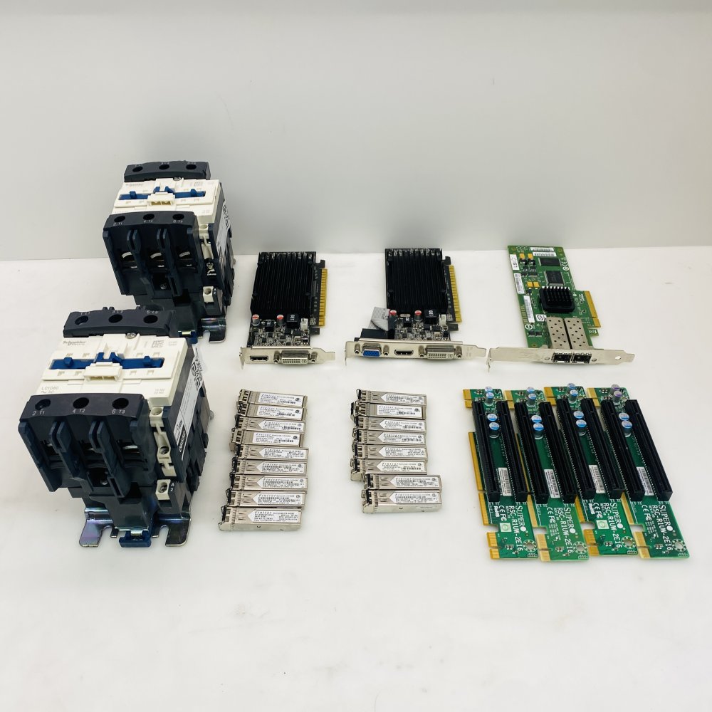 2x Schneider LC1D80 AC Contactor, LSI Fibre Adapter, 1G/10G Optic
