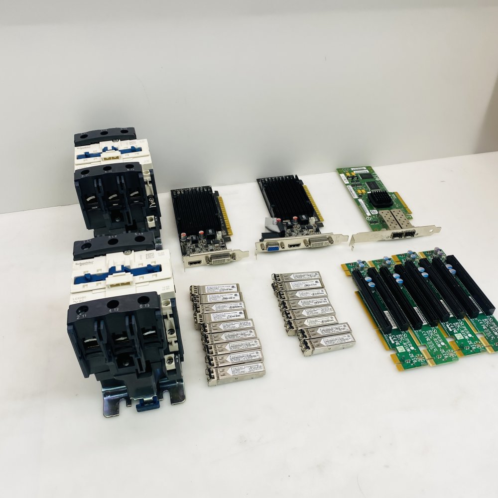 2x Schneider LC1D80 AC Contactor, LSI Fibre Adapter, 1G/10G Optic