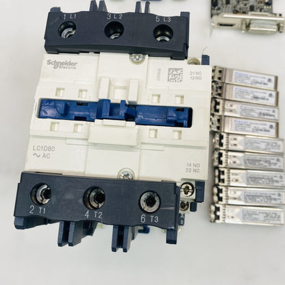 2x Schneider LC1D80 AC Contactor, LSI Fibre Adapter, 1G/10G Optic