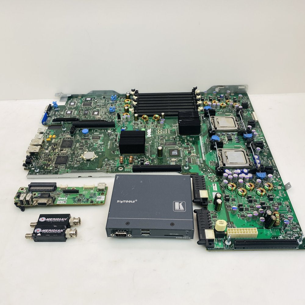 Lot of 4 Broadcast Video Gear - Kramer KDS-DEC3, Meridian MT-1HG-43, Dell MBs