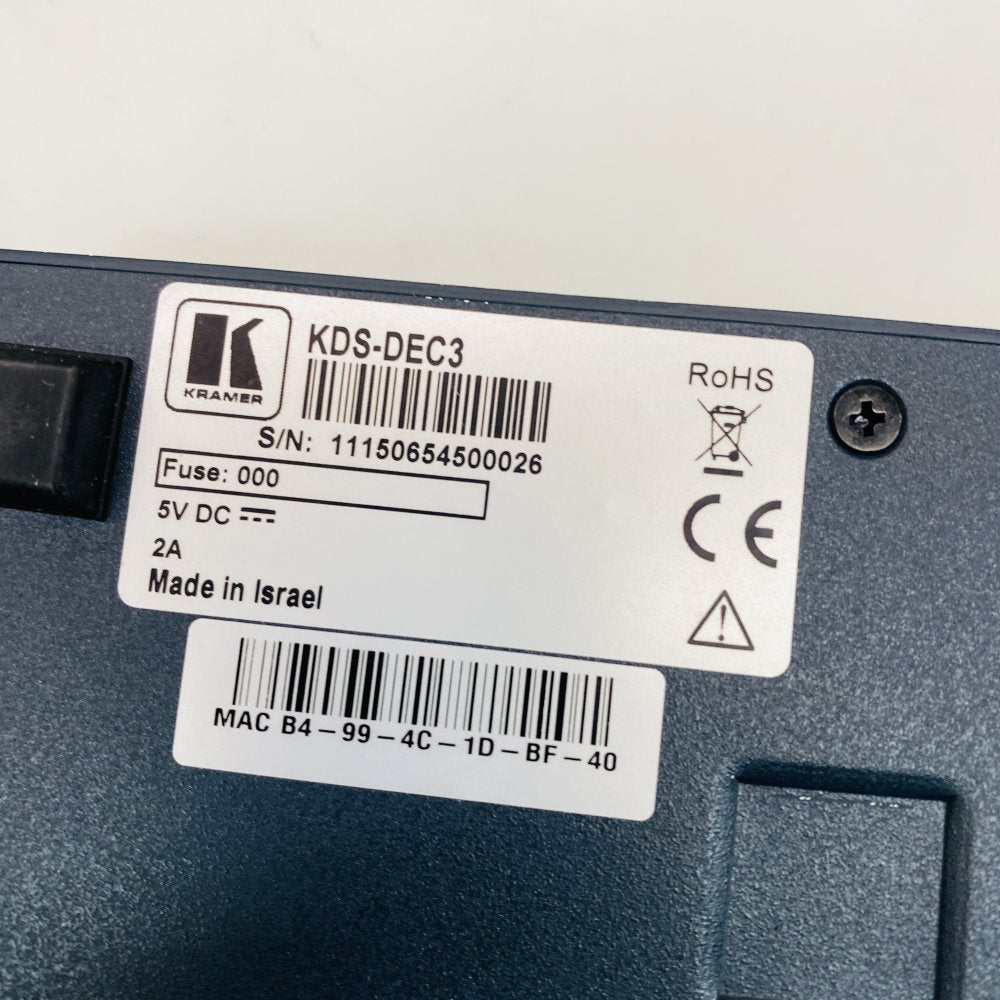 Lot of 4 Broadcast Video Gear - Kramer KDS-DEC3, Meridian MT-1HG-43, Dell MBs